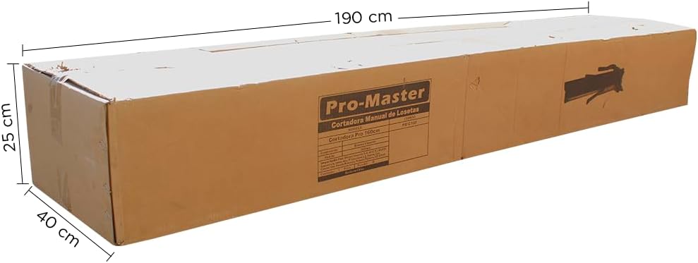 Cortadora Manual de Azulejo/Porecelanato Cap. 160cm, Grosor dese hasta 14mm PRO-MASTER 160
