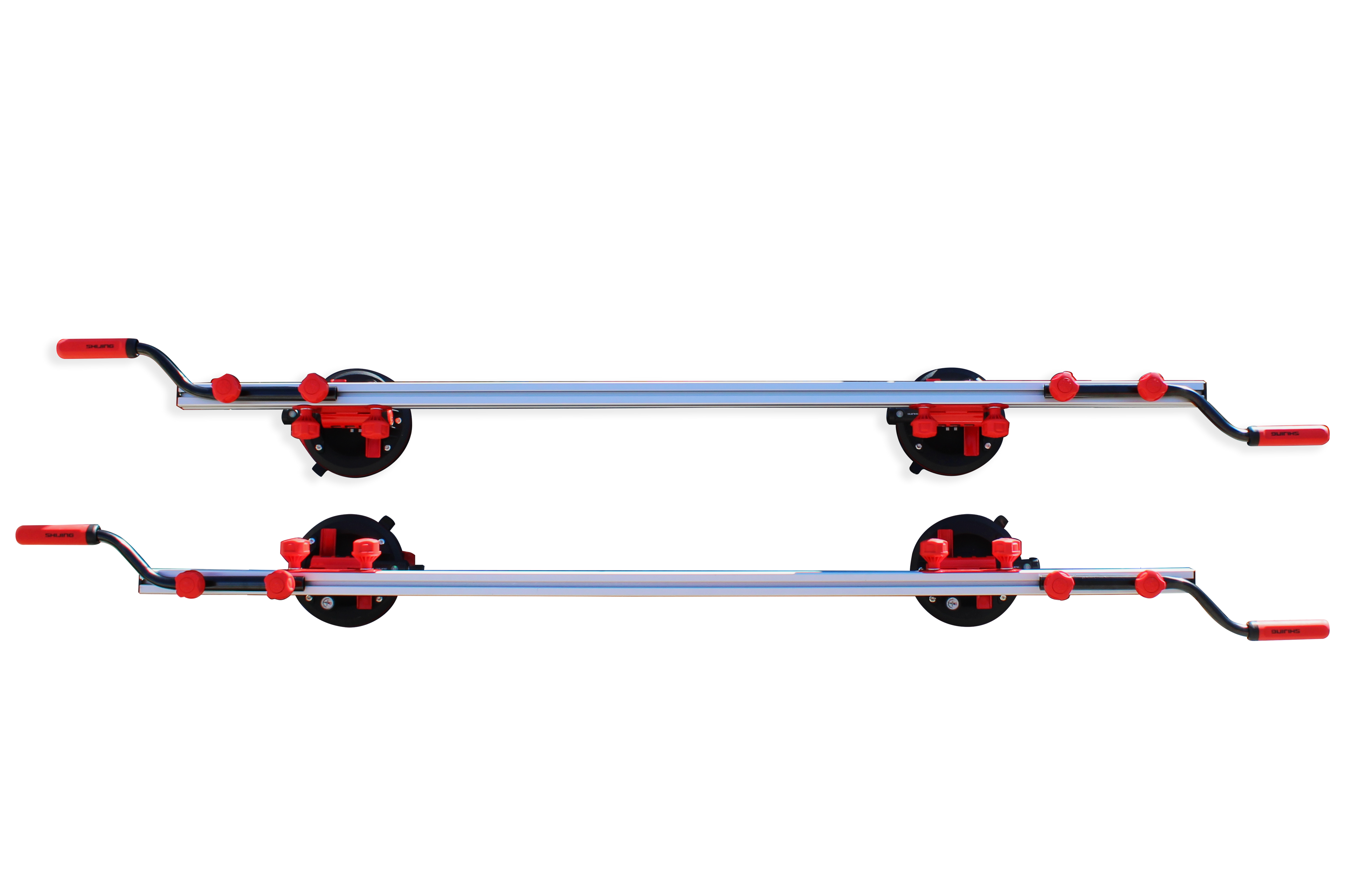 Par de guías con ventosas Cap. 200kg para transporte porcelanatos hasta 240cm PRO-MASTER 6501