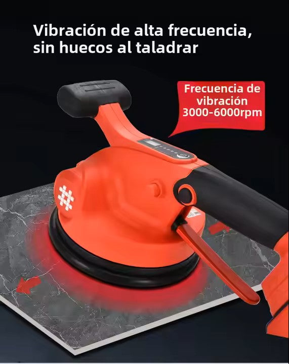 Vibrador con ventosa Diam. 16.4 cm de Porcelanatos para eliminar bolsas de aire. Vibración hasta 6000rpm, recarga en 2 hrs. PRO-MASTER 9392