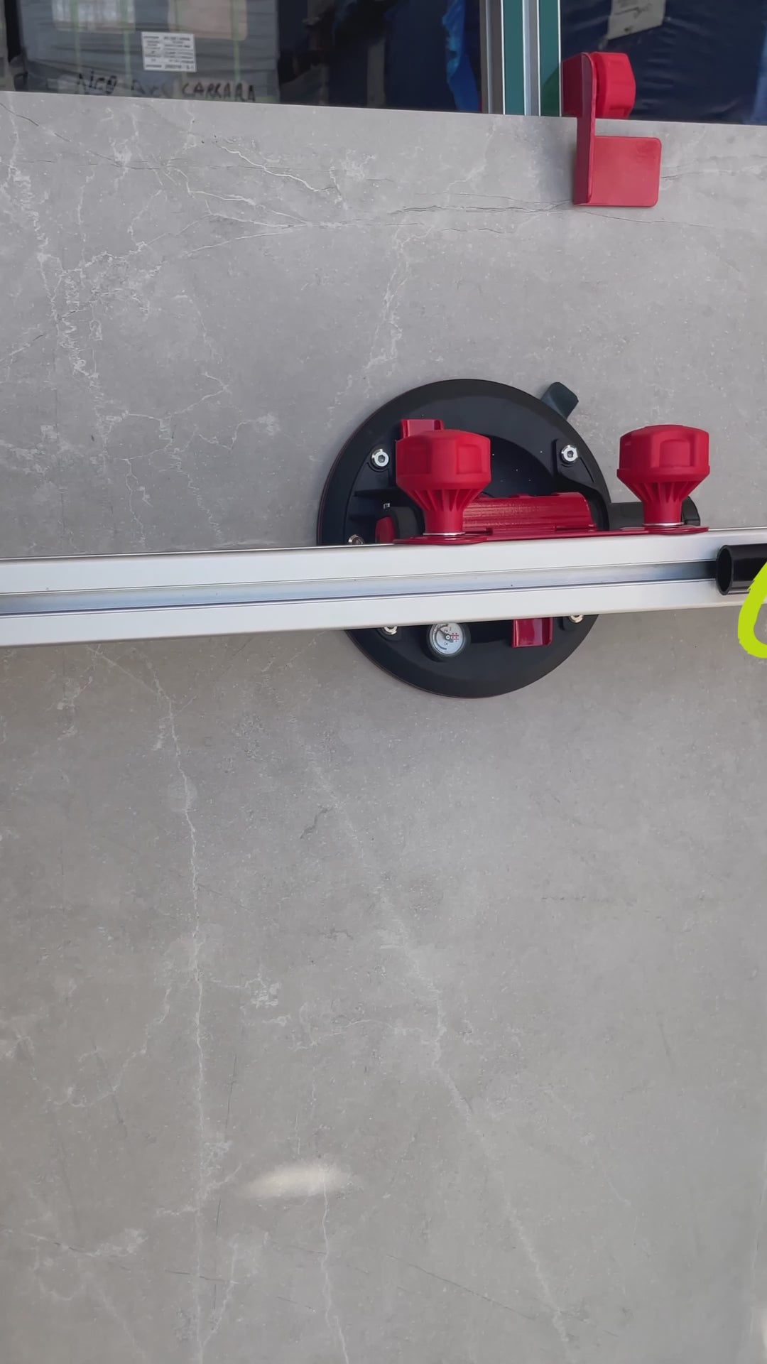 Par de guías con ventosas Cap. 200kg para transporte porcelanatos hasta 240cm PRO-MASTER 6501